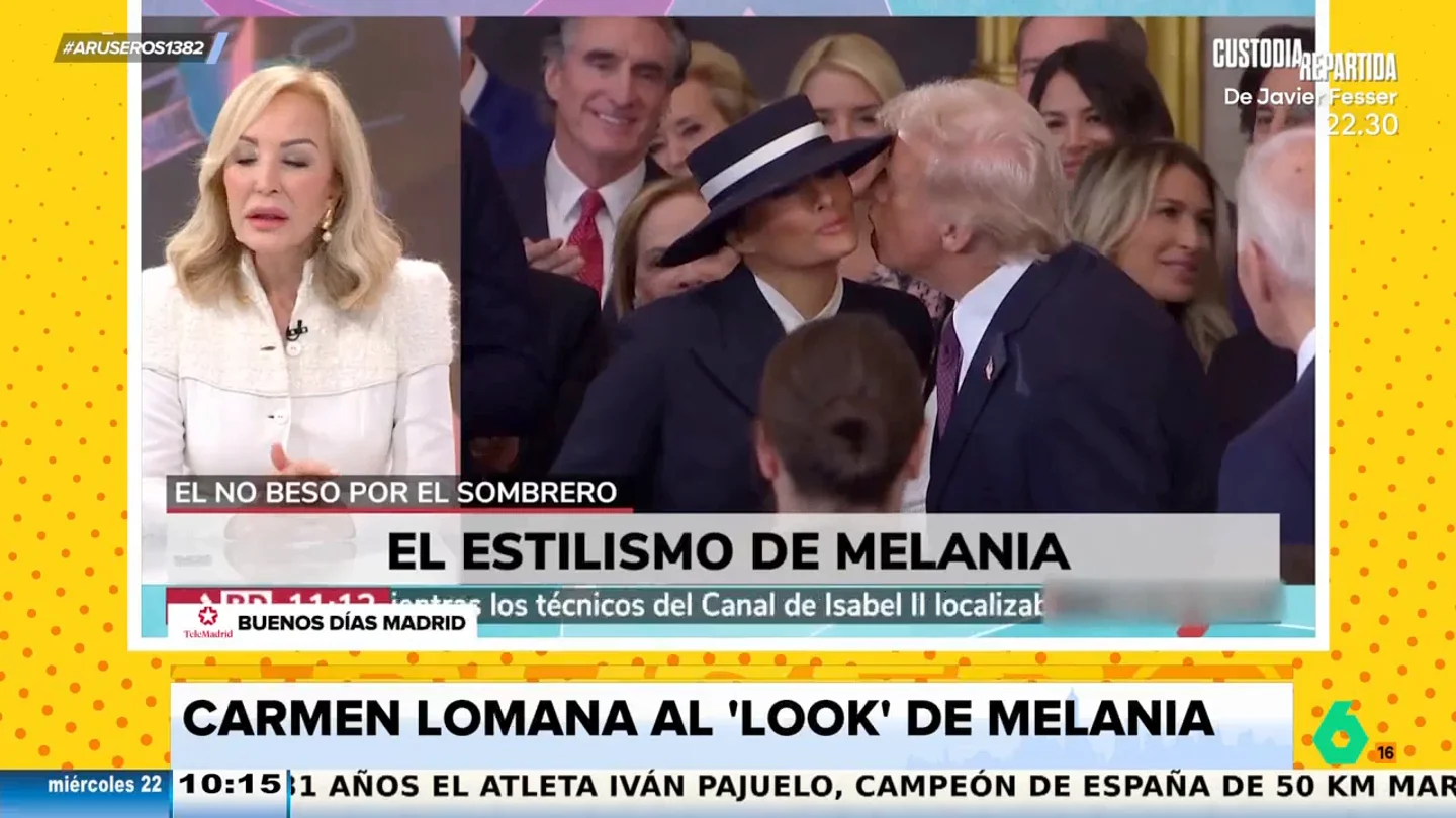 Carmen Lomana sentencia el look de Melania Trump para la investidura de Donald Trump: "Perfecto para ir a un funeral" Carmen Lomana sentencia el look de Melania Trump para la investidura de Donald Trump: "Perfecto para ir a un funeral"