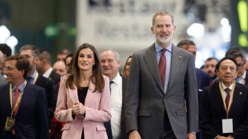 Los Reyes en su visita a Fitur