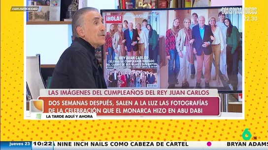 Juan y Medio se burla de la 'costumbre' de la familia real de retocar sus fotos: "Vamos a contar las piernas" Juan y Medio se burla de la 'costumbre' de la familia real de retocar sus fotos: "Vamos a contar las piernas"