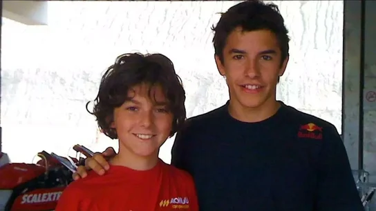 Marc Márquez y Bagnaia, en 2010 Marc Márquez y Bagnaia, en 2010