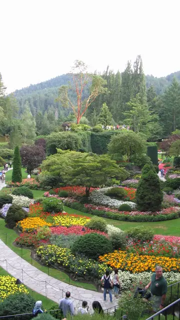 Jardín Hundido en los Jardines de Butchart Jardín Hundido en los Jardines de Butchart