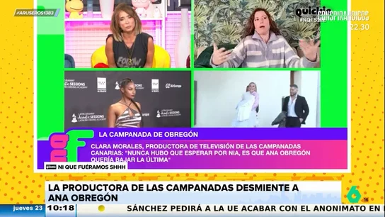 Una productora de las Campanadas desvela el motivo real del desencuentro entre Ana Obregón y Nia: "Nie llevaba un vestido despampanante" Una productora de las Campanadas desvela el motivo real del desencuentro entre Ana Obregón y Nia: "Nie llevaba un vestido despampanante"