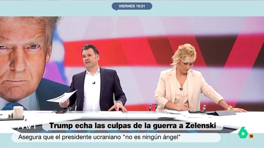 Iñaki López, sobre el nuevo mandato de Trump: "Tres días lleva, madre mía que largo se nos está haciendo" El presidente estadounidense ha llamado "insensato" al líder ucraniano y, además, lo ha acusado de permitir que la guerra entre su país y Rusia diera comienzo.