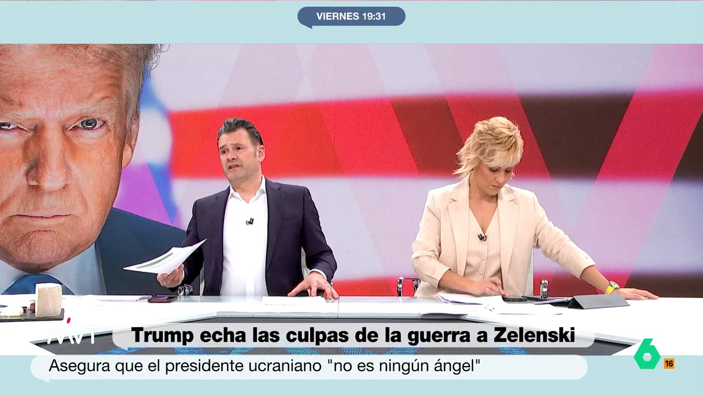 Iñaki López, sobre el nuevo mandato de Trump: "Tres días lleva, madre mía que largo se nos está haciendo" El presidente estadounidense ha llamado "insensato" al líder ucraniano y, además, lo ha acusado de permitir que la guerra entre su país y Rusia diera comienzo.