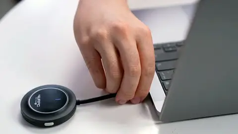 El dongle en acción El dongle en acción