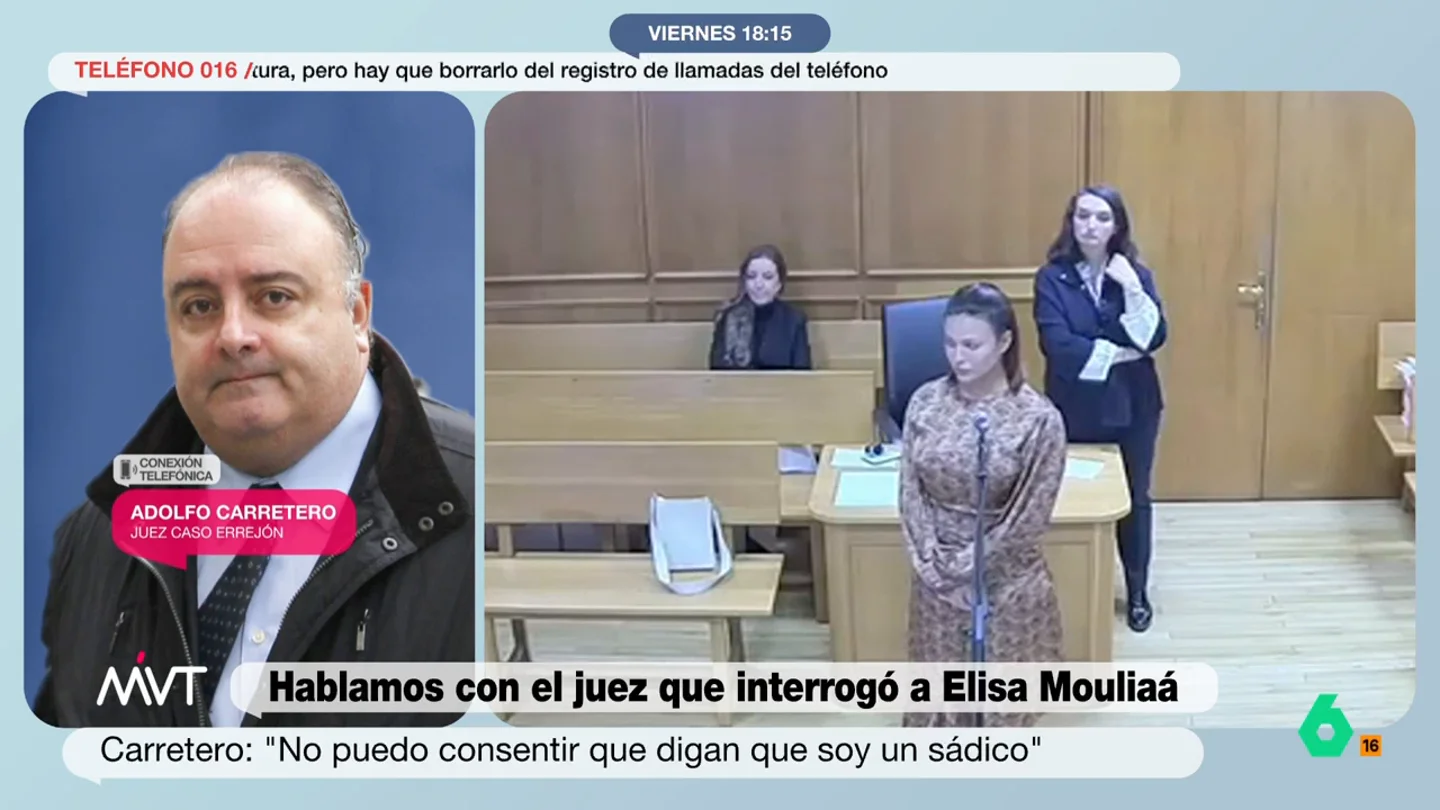 El juez Carretero, tras las quejas a su interrogatorio a Mouliaá El juez Carretero, tras las quejas a su interrogatorio a Mouliaá