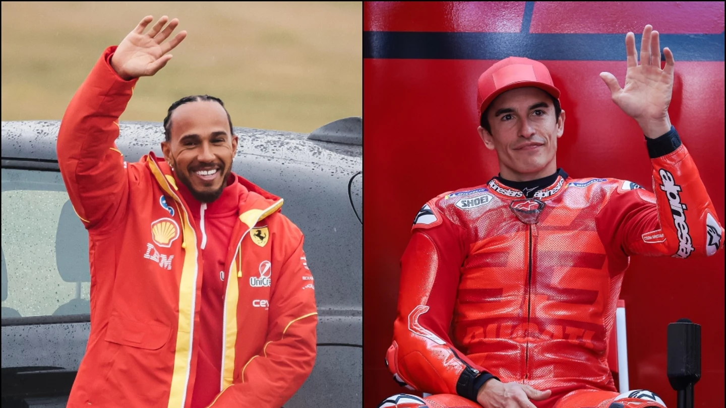 Lewis Hamilton y Marc Márquez Lewis Hamilton y Marc Márquez