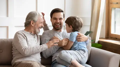 Abuelo, padre e hijo Abuelo, padre e hijo