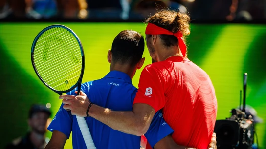 Novak Djokovic y Alexander Zverev Novak Djokovic y Alexander Zverev