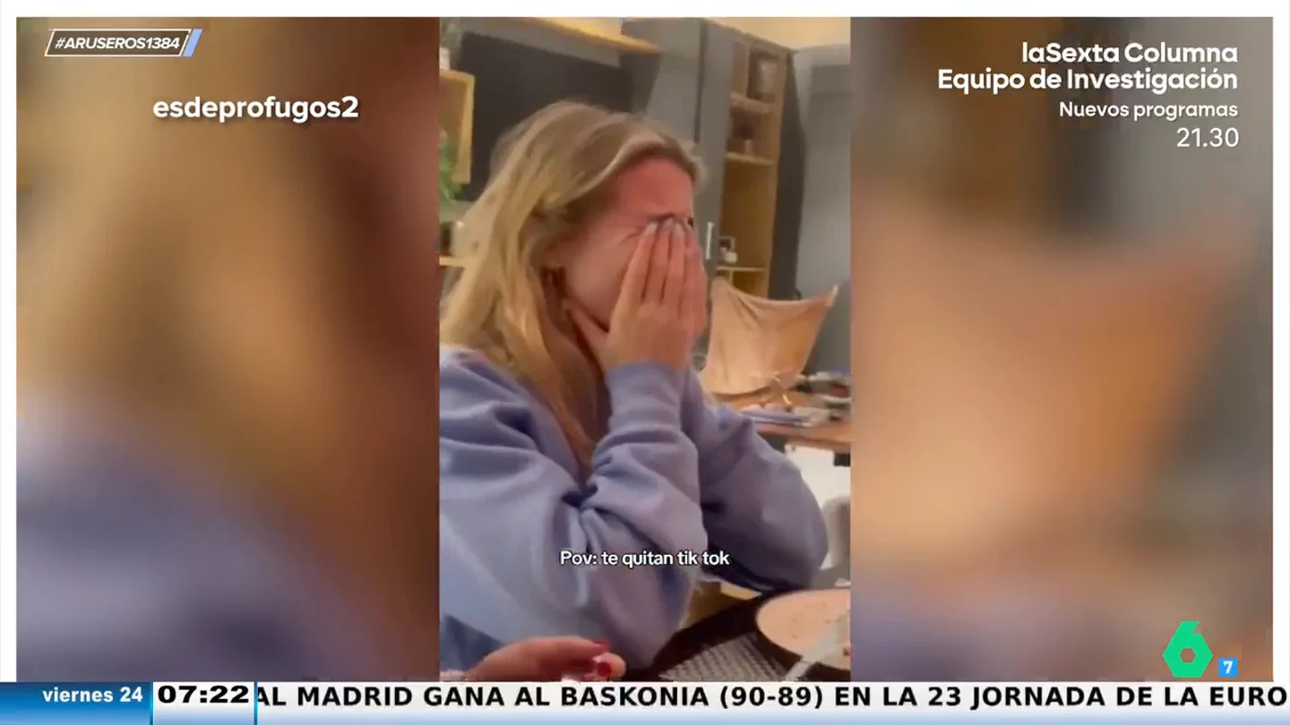 El llanto de una joven estadounidense tras el apagón de TikTok: "Me cago en EEUU, no soy gringa, soy mexicana ya" El llanto de una joven estadounidense tras el apagón de TikTok: "Me cago en EEUU, no soy gringa, soy mexicana ya"