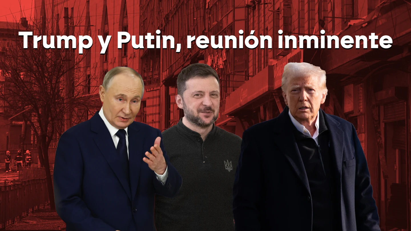 En la imagen, Putin, Zelenski y Trump En la imagen, Putin, Zelenski y Trump