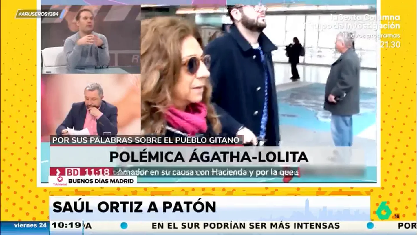 Saúl Ortiz, contra Patón tras criticar a Lolita Flores: "¿Quién es él? El novio de Ágatha Ruiz de la Prada" Saúl Ortiz, contra Patón tras criticar a Lolita Flores: "¿Quién es él? El novio de Ágatha Ruiz de la Prada"