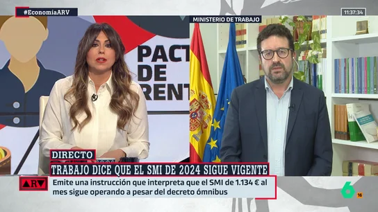 Trabajo asegura que el SMI de 2024 sigue vigente: "En España, el salario tiene que ser suficiente" Trabajo asegura que el SMI de 2024 sigue vigente: "En España, el salario tiene que ser suficiente"