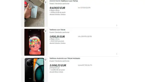 Algunos de los teléfonos a la venta Algunos de los teléfonos a la venta