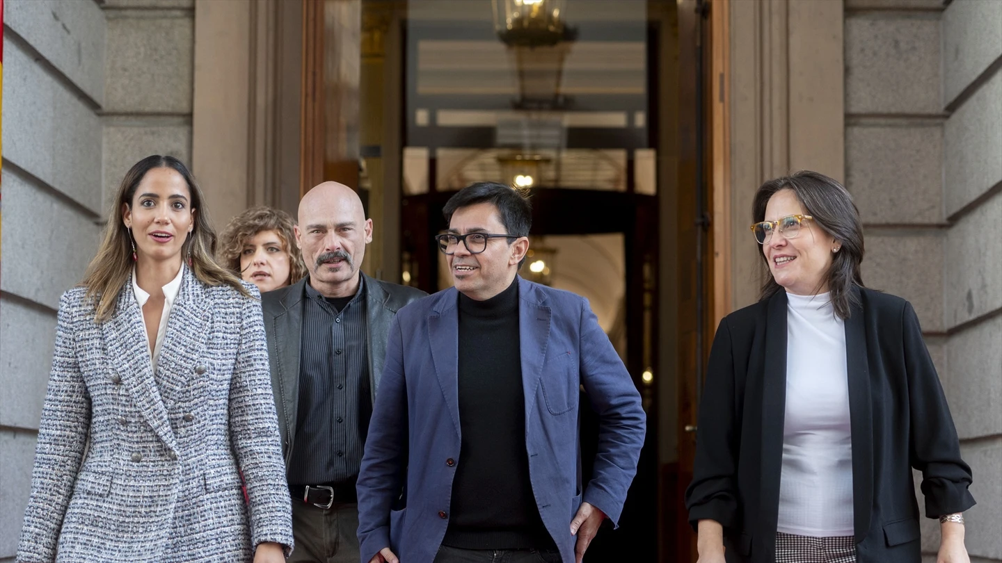 Los diputados de Sumar en el Congreso Los diputados de Sumar en el Congreso