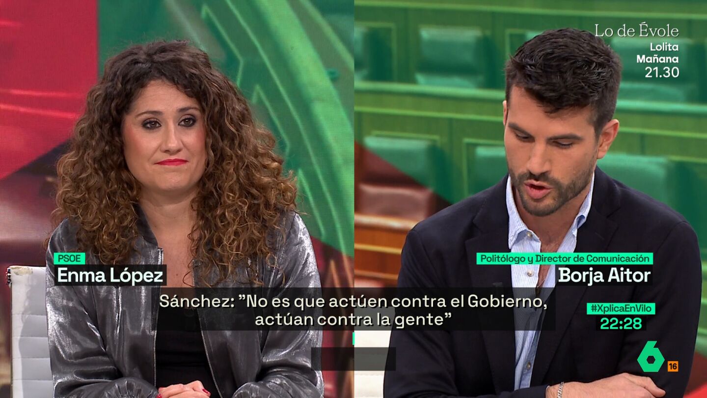 Xplica La tajante respuesta de Enma L&oacute;pez a Borja Aitor: "Eso s&iacute; que no, quien vota en contra es quien vota en contra"