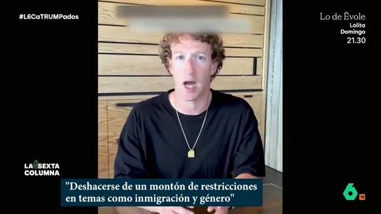 El cambio de Mark Zuckerberg tras llegar Trump a la Casa Blanca De pedir perdón a las familias de menores afectados por Facebook a eliminar de sus redes a los verificadores. laSexta Columna analiza en este vídeo el cambio de Mark Zuckerberg tras la llegada de Trump a la Casa Blanca.