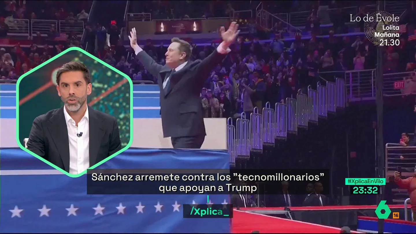Xplica La reflexión de José Yélamo sobre el polémico saludo de Elon Musk: "Como pistas, no están nada mal" Xplica La reflexión de José Yélamo sobre el polémico saludo de Elon Musk: "Como pistas, no están nada mal"