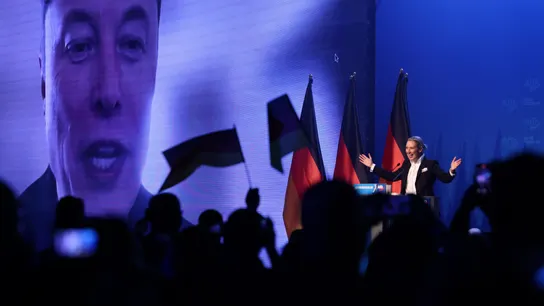 Elon Musk interviene en un acto de Alternativa por Alemania Elon Musk interviene en un acto de Alternativa por Alemania