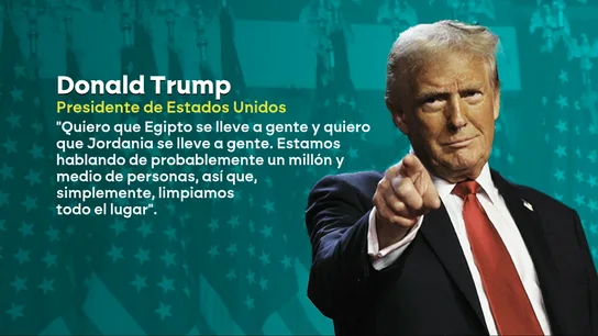 Trump apuesta por "limpiar" la Franja de Gaza Trump apuesta por "limpiar" la Franja de Gaza