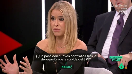 Xplica La recomendación de Afra Blanco a los empresarios: "Contraten con el último SMI porque si no les va a valer pasta" Xplica La recomendación de Afra Blanco a los empresarios: "Contraten con el último SMI porque si no les va a valer pasta"
