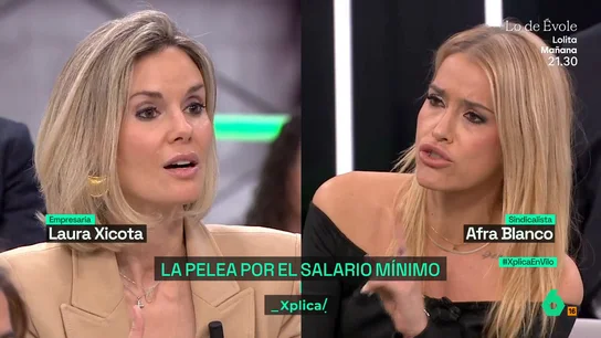 Xplica La respuesta de Afra Blanco a una empresaria por el aumento del SMI: "¿Cuántas empresas han cerrado por subirlo?" Xplica La respuesta de Afra Blanco a una empresaria por el aumento del SMI: "¿Cuántas empresas han cerrado por subirlo?"