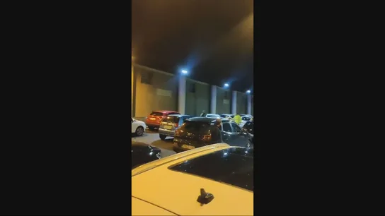 Coches atrapados en el túnel de la M-40, a primera hora de este martes. Coches atrapados en el túnel de la M-40, a primera hora de este martes.