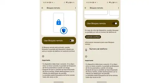 Bloquea de forma remota la pantalla Bloquea de forma remota la pantalla