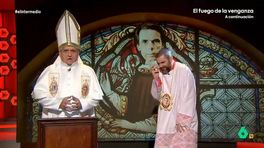 El 'Papa Wyoming' amenaza al 'Monaguillo Mateo' tras sus dudas sobre el ómnibus: "Te voy a mandar a París de un sopapo" La liturgia repasa la última entrevista de José María Aznar en 'Espejo Público', donde ha dado su opinión sobre la declaración del fiscal general del Estado o el decreto ómnibus.