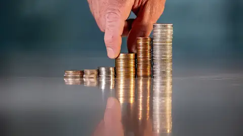 Monedas apiladas Monedas apiladas
