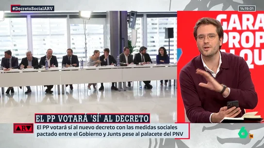 Barroso reacciona al 'sí' del PP al decreto asegurando que "les ha dado miedo": "Se suman cuando ya no era necesario" Barroso reacciona al 'sí' del PP al decreto asegurando que "les ha dado miedo": "Se suman cuando ya no era necesario"