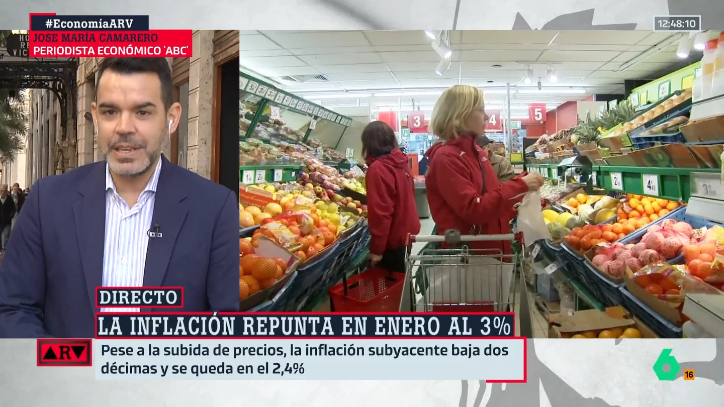 La advertencia de Camarero sobre la inflación: "Esto puede darse la vuelta en cualquier momento" La advertencia de Camarero sobre la inflación: "Esto puede darse la vuelta en cualquier momento"