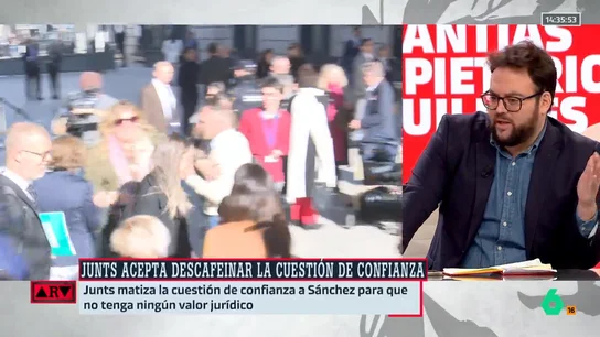 Monrosi señala que lo ocurrido demuestra que "Puigdemont siempre va de farol": "Creo que se van a negociar los Presupuestos" Monrosi señala que lo ocurrido demuestra que "Puigdemont siempre va de farol": "Creo que se van a negociar los Presupuestos"
