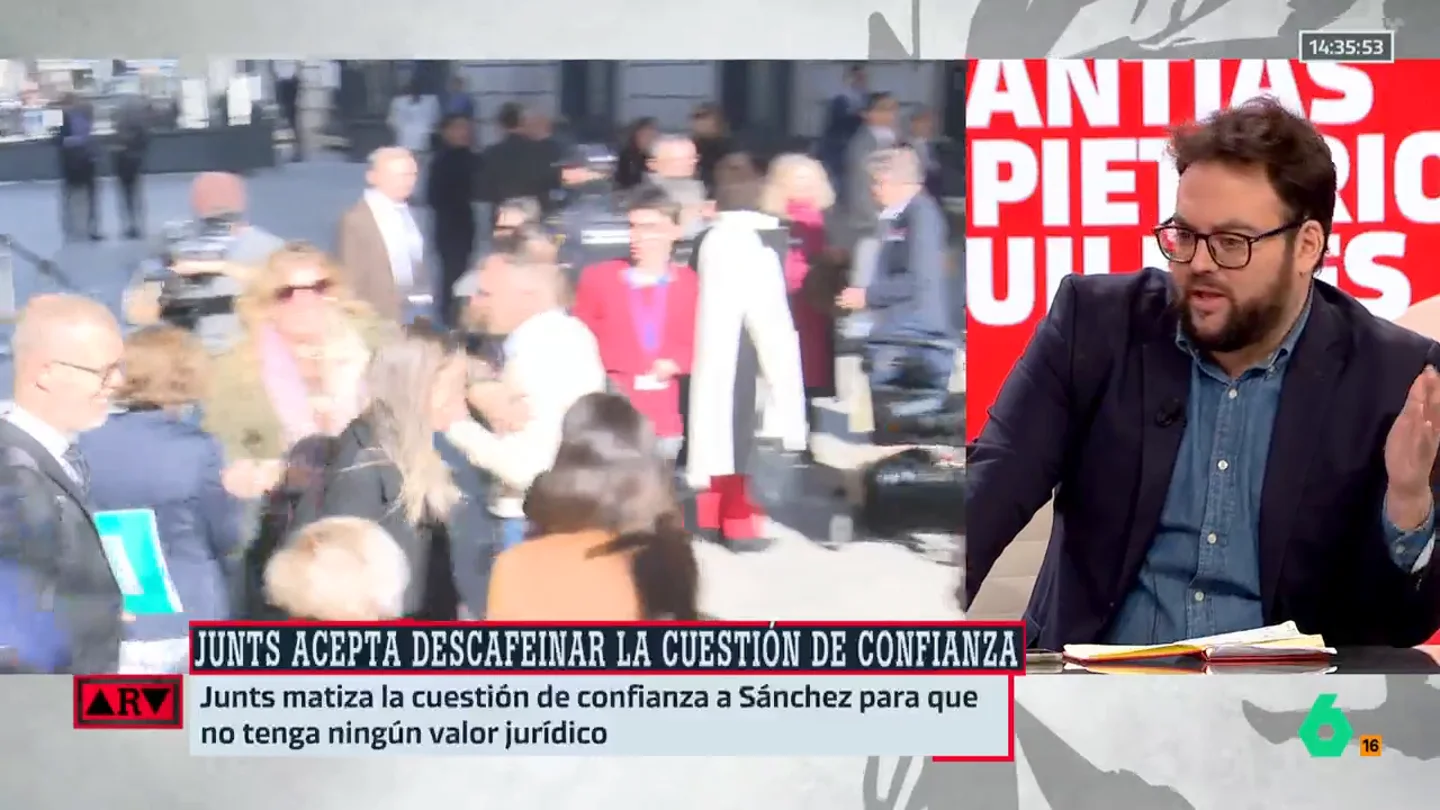 Monrosi señala que lo ocurrido demuestra que "Puigdemont siempre va de farol": "Creo que se van a negociar los Presupuestos" Monrosi señala que lo ocurrido demuestra que "Puigdemont siempre va de farol": "Creo que se van a negociar los Presupuestos"