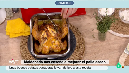 El chef Carlos Maldonado y Pablo Ojeda muestran cómo elaborar un delicioso pollo asado con salsa de cítricos El cocinero y el nutricionista elaboran una exquisita receta que, a pasar de que no tiene una gran complejidad, conseguirá que triunfes entre tus comensales. No te pierdas el paso a paso en el vídeo principal.