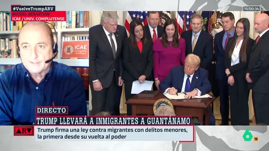 Miguel Sebastián, sobre la decisión de Trump de deportar migrantes a Guantánamo: "La imagen es aterradora y un disparate económico" Miguel Sebastián, sobre la decisión de Trump de deportar migrantes a Guantánamo: "La imagen es aterradora y un disparate económico"