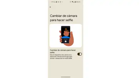 Cambiando de cámara con un gesto Cambiando de cámara con un gesto