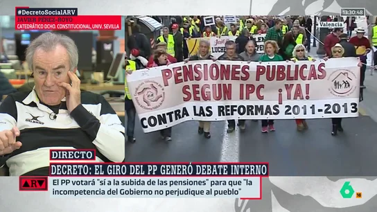El catedrático Pérez Royo, sobre el PP por su voto al decreto social: "Ha intentado meterle un gol al Gobierno y se lo han metido en propia puerta" El catedrático Pérez Royo, sobre el PP por su voto al decreto social: "Ha intentado meterle un gol al Gobierno y se lo han metido en propia puerta"