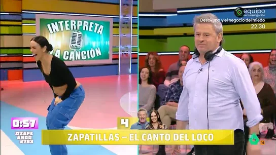 Cristina Pedroche sufre un 'accidente' en directo: "Me he meado, pero han sido dos gotitas..." La zapeadora y su compañero, Miki Nadal, estaban jugando a 'Interpreta la canción'. Cristina es la encargada de interpretar la canción con mímica pero lo que no esperaba es descubrir cómo su compañero hacía trampas.