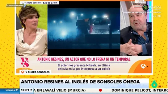 Antonio Resines, a Sonsoles Ónega por su nivel de inglés: "No tienes ni puta idea" Antonio Resines, a Sonsoles Ónega por su nivel de inglés: "No tienes ni puta idea"