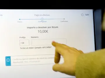 Enviando el cambio por Bizum Enviando el cambio por Bizum