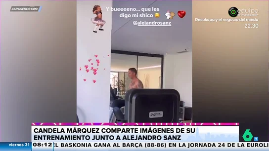 Candela Márquez enseña cómo entrena junto a Alejandro Sanz sin camiseta: "Qué les digo de mi 'shico'" Candela Márquez enseña cómo entrena junto a Alejandro Sanz sin camiseta: "Qué les digo de mi 'shico'"