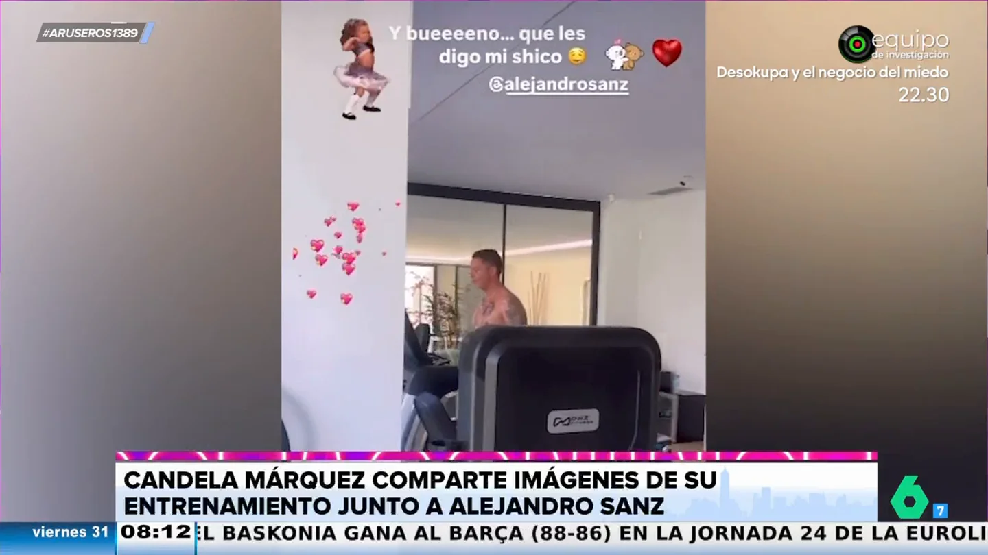 Candela Márquez enseña cómo entrena junto a Alejandro Sanz sin camiseta: "Qué les digo de mi 'shico'" Candela Márquez enseña cómo entrena junto a Alejandro Sanz sin camiseta: "Qué les digo de mi 'shico'"