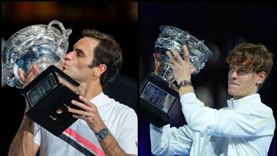 Roger Federer y Jannick Sinner Roger Federer y Jannick Sinner