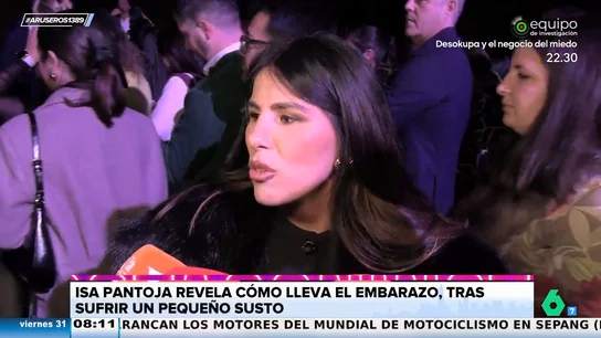 La inesperada reacción de Isa Pantoja cuando un reportero le dice que la ve muy guapa embarazada La inesperada reacción de Isa Pantoja cuando un reportero le dice que la ve muy guapa embarazada