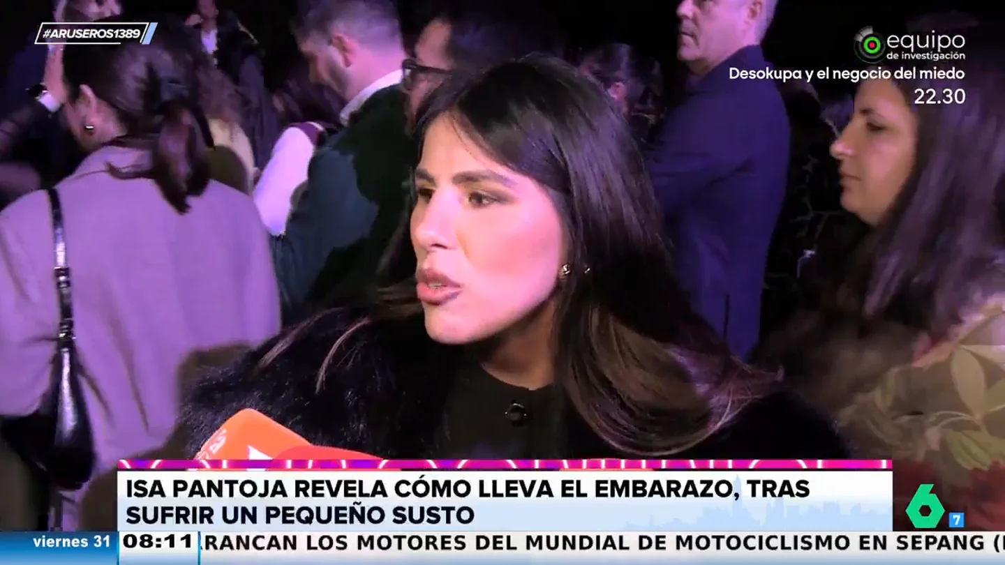 La inesperada reacción de Isa Pantoja cuando un reportero le dice que la ve muy guapa embarazada La inesperada reacción de Isa Pantoja cuando un reportero le dice que la ve muy guapa embarazada