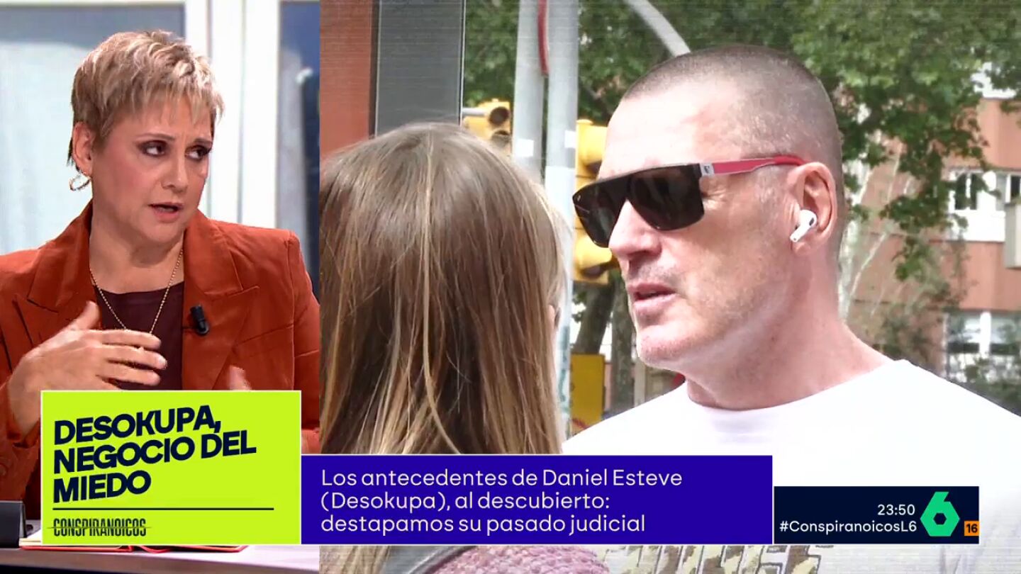 Gloria Serra, sobre Dani 'Desokupa': "Est&aacute; condenado por extorsi&oacute;n, aunque la lista de delitos es m&aacute;s larga"