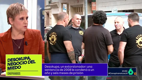 Gloria Serra, sobre la condena a Dani 'Desokupa': "Prestó un dinero y cuando no pagaron les amenazó con armas blancas y alicantes" Gloria Serra analiza la condena a Dani Esteve por extorsión, después de que el líder de 'Desokupa' prestara 10.000 euros y en 15 días les exigiera 15.000 y luego 50.000. "Llegó incluso a la amenaza de violencia sexual", afirma en este vídeo.