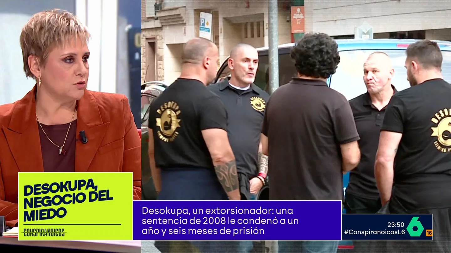 Gloria Serra, sobre la condena a Dani 'Desokupa': "Prestó un dinero y cuando no pagaron les amenazó con armas blancas y alicantes" Gloria Serra analiza la condena a Dani Esteve por extorsión, después de que el líder de 'Desokupa' prestara 10.000 euros y en 15 días les exigiera 15.000 y luego 50.000. "Llegó incluso a la amenaza de violencia sexual", afirma en este vídeo.