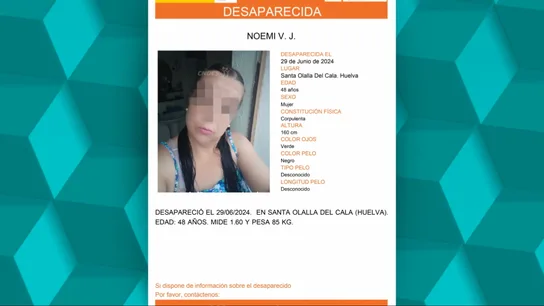 Desplegado un amplio dispositivo de búsqueda en Santa Olalla del Cala (Huelva) para buscar a una mujer desaparecida Desplegado un amplio dispositivo de búsqueda en Santa Olalla del Cala (Huelva) para buscar a una mujer desaparecida